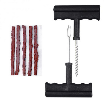 Set de instrumente pentru repararea anvelopelor de mașină cu lipici, instrumente pentru benzi de cauciuc, kit de reparare rapidă pentru motociclete, biciclete, instrumente de reparare a anvelopelor, accesorii