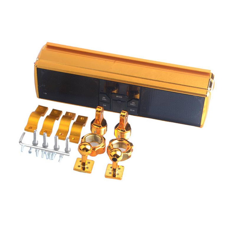 Afișaj LED Sistem audio Bluetooth pentru motociclete Control prin aplicație Difuzoare FM MP3/TF/USB Accesorii pentru moto Antifurt