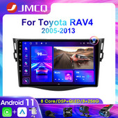 JMCQ 2Din 4G Android 11 autórádió sztereó multimédiás videó lejátszó Toyota RAV4 2005-2013 Navigációs GPS Carplay Wifi Bluetoothhoz