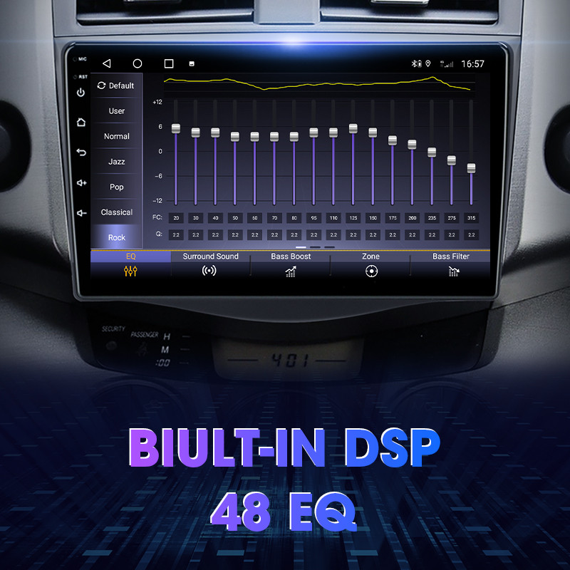 JMCQ 2Din 4G Android 11 autórádió sztereó multimédiás videó lejátszó Toyota RAV4 2005-2013 Navigációs GPS Carplay Wifi Bluetoothhoz