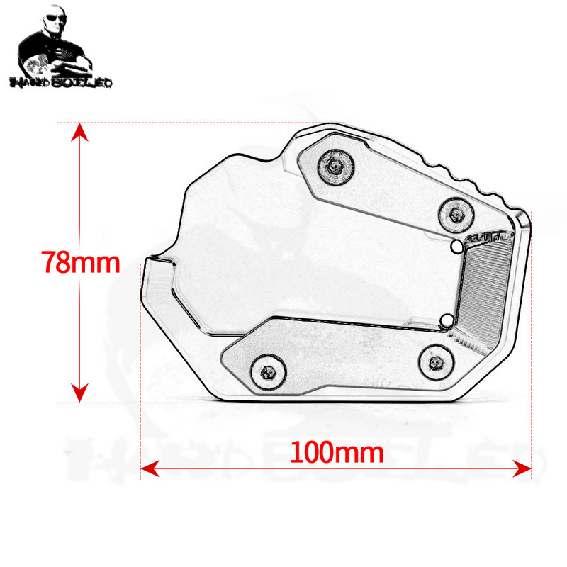 Suport CNC Picior Suport lateral Extensie Baza Placa de marire Pad pentru HONDA CRF1100L CRF 1100 L Africa Twin Adv Sports DCT 19-2022