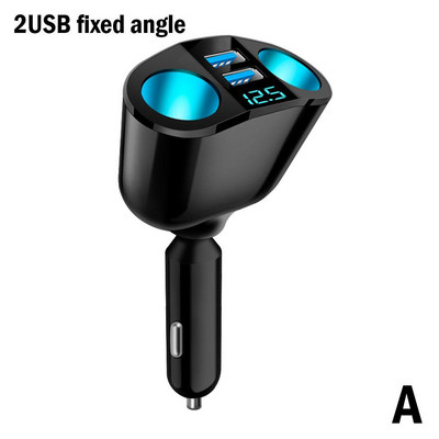 Szivargyújtó autóban univerzális 12v-24v aljzatú USB dupla osztófeszültség 120w autós teljesítmény 3.1a kijelzős töltővel Adap A0s5