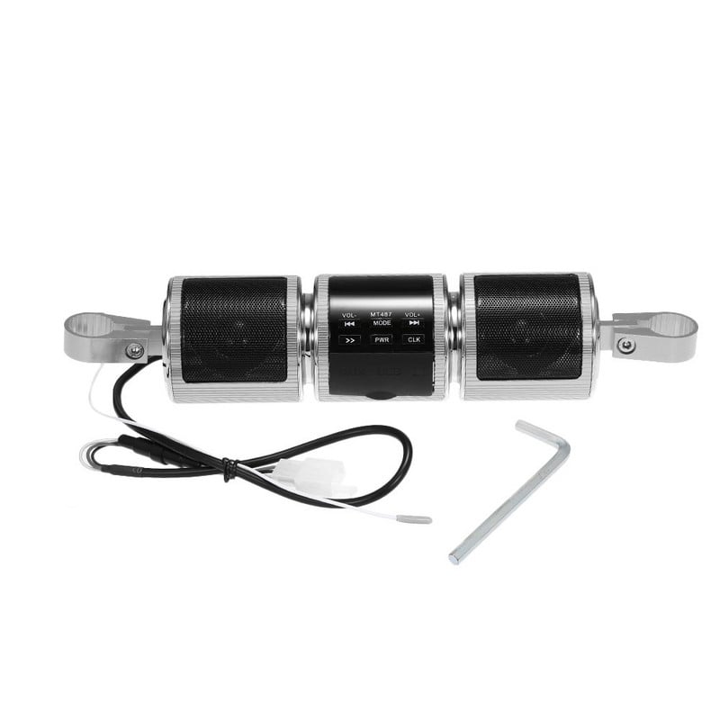 MT487 Motocicletă MP3 Music Player Difuzor BT Radio FM Suport reglabil rezistent la apă Player audio stereo