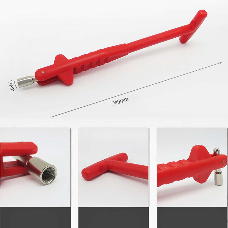 Tub de extragere a tijei supapei anvelopei Instrumente de reparare a anvelopelor din metal Miez de tijă a supapei Dispozitiv de îndepărtare a motocicletei