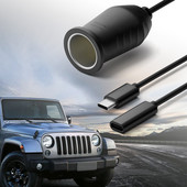 65W tip C tip C priză pentru brichetă mașină Accesorii pentru mașină Brichetă pentru încărcare Linie electrică de conversie pentru GPS E-Dog M