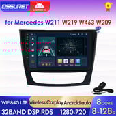 Autoradio Android Audio pentru Mercedes W211 W219 W209 W463 Carplay 2002-2011 Auto Stereo Video Player Multimedia GPS AUDIO 8G+128G