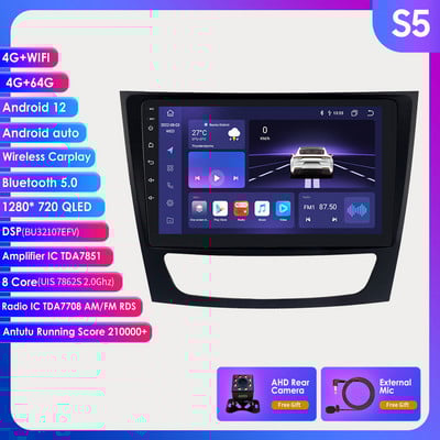 Autoradio Android Audio pentru Mercedes W211 W219 W209 W463 Carplay 2002-2011 Auto Stereo Video Player Multimedia GPS AUDIO 8G+128G