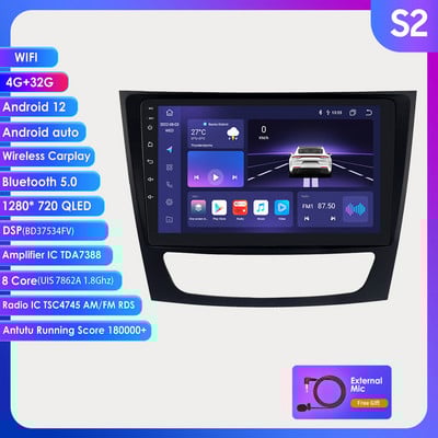 Autoradio Android Audio pentru Mercedes W211 W219 W209 W463 Carplay 2002-2011 Auto Stereo Video Player Multimedia GPS AUDIO 8G+128G