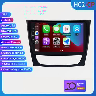 Autoradio Android Audio pentru Mercedes W211 W219 W209 W463 Carplay 2002-2011 Auto Stereo Video Player Multimedia GPS AUDIO 8G+128G