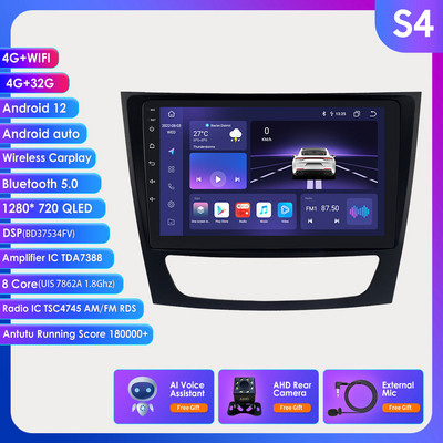 Autoradio Android Audio pentru Mercedes W211 W219 W209 W463 Carplay 2002-2011 Auto Stereo Video Player Multimedia GPS AUDIO 8G+128G