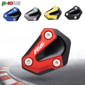 Yamaha YZF-600 R6-hoz 2006-2016 2015 2014 2013 2012 Motorkerékpár CNC kitámasztó láb oldalsó állvány hosszabbító betét tartólemeze nagyítás