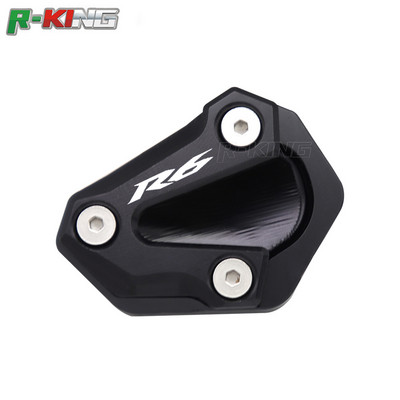 Yamaha YZF-600 R6-hoz 2006-2016 2015 2014 2013 2012 Motorkerékpár CNC kitámasztó láb oldalsó állvány hosszabbító betét tartólemeze nagyítás