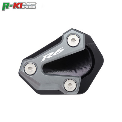 Yamaha YZF-600 R6-hoz 2006-2016 2015 2014 2013 2012 Motorkerékpár CNC kitámasztó láb oldalsó állvány hosszabbító betét tartólemeze nagyítás