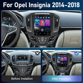Podofo 8G+128G CarPlay για Opel Insignia 2014-2018 Android Ραδιόφωνο αυτοκινήτου Συσκευή αναπαραγωγής πολυμέσων 2din HiFi 4G Stereo Receiver AutoRadio