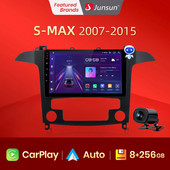 Junsun V1pro AI Voice 2din Android Auto rádió Ford S-Max S max 2007-2015 Carplay 4G autós multimédia lejátszó Navigáció GPS DVD