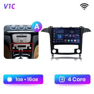 Junsun V1pro AI Voice 2din Android Auto rádió Ford S-Max S max 2007-2015 Carplay 4G autós multimédia lejátszó Navigáció GPS DVD