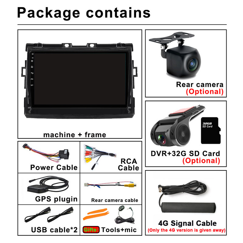 Android 11 Radio auto GPS Multimedia Video Stereo pentru Toyota Estima Previa Tarago Player de navigare Bluetooth 5.0 4G LTE WIFI DSP