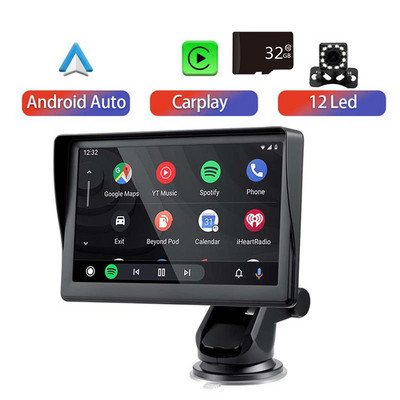 Radio de mașină universal de 7 inchi FM Player video multimedia portabil fără fir Apple CarPlay Android Ecran tactil automat pentru BMW VW KIA