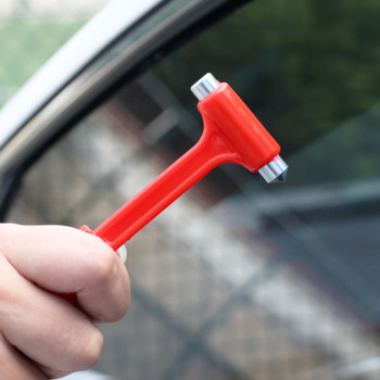 Σφυρί ασφαλείας σπασμένου παραθύρου αυτοκινήτου 3 σε 1 Εργαλεία διαφυγής έκτακτης ανάγκης Πολυλειτουργικό σφυρί κοπής ζωνών ασφαλείας.