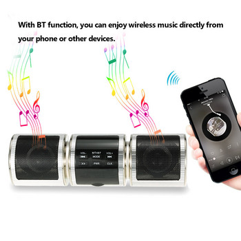 Ηχείο Bluetooth μοτοσικλέτας αδιάβροχο πρόγραμμα αναπαραγωγής μουσικής Hi-Fi Στερεοφωνικό ήχο υψηλής ισχύος Υποστήριξη ραδιοφώνου FM USB Card TF Refit Stereo
