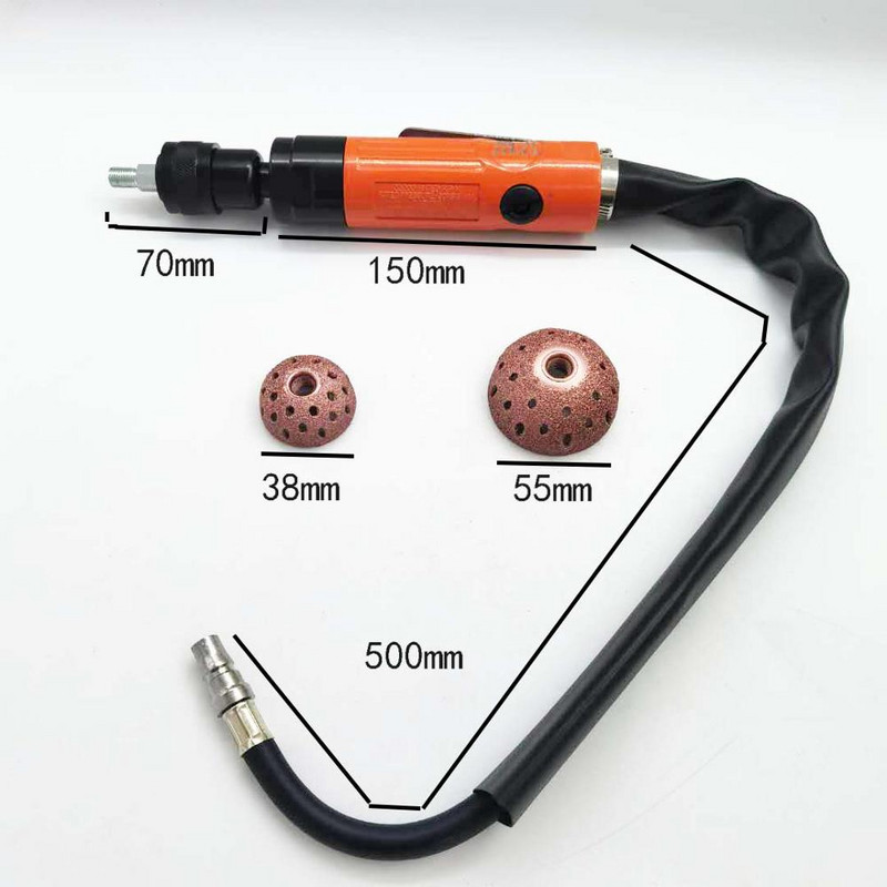 Mașină de lustruit pneumatic fără tub de viteză mică, reparare auto, instrumente profesionale de diagnosticare a anvelopelor cu roată de șlefuit de 38 mm