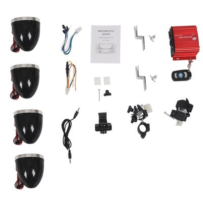 Difuzoare Bluetooth impermeabile pentru motociclete de 3 inchi Amplificator cu 4 canale Mp3 Muzica Sunet Audio Sistem de amplificare stereo