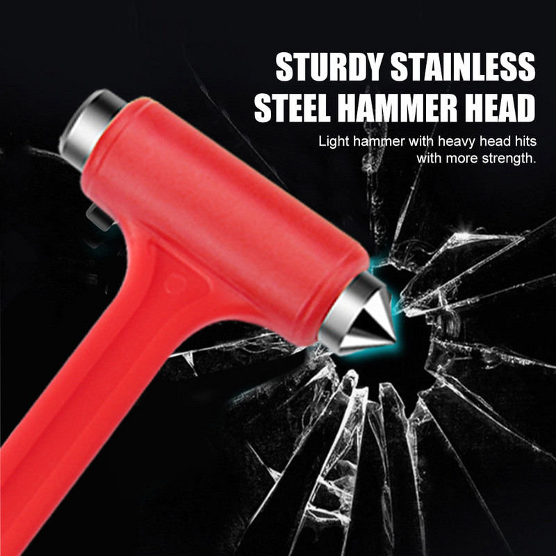 2 u 1 automobilski sigurnosni čekić Rezač sigurnosnog pojasa Razbijač prozorskog stakla Alat za spašavanje automobila Mini spasilački bijeg Sigurnosni čekić za hitne slučajeve