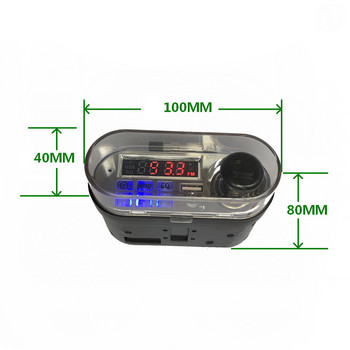 Високоговорител за мотоциклет Стерео аудио система Водоустойчив Bluetooth-съвместим Handsfree TF FM радио USB Бързо зарядно Мото аксесоари