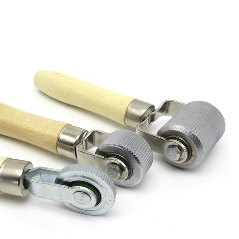 Kit de reparare a anvelopelor de mașină Roller Auto Patch Roller Repararea roților de motociclete cu mâner din lemn Instrument de reparare a anvelopelor pentru accesorii auto