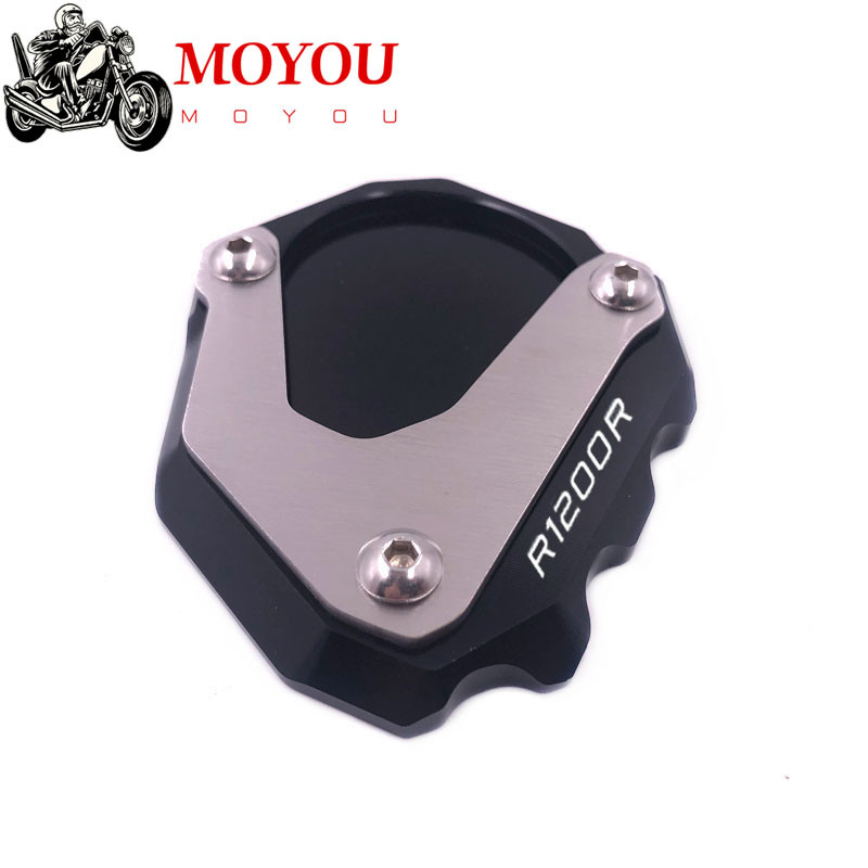 BMW R1200R R1200 RR 1200 R 2006-2014 motorkerékpárhoz, CNC kitámasztó láb oldalsó állvány hosszabbító alátét tartólemez nagyító állvány