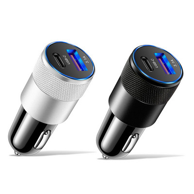 USB C Car Charger Type C 3.1A 15W PD Quick Fast Charging for Mobile Phone iPad