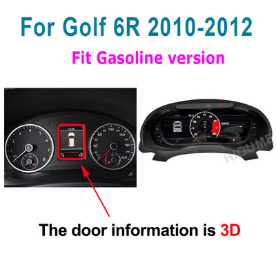 Digitaalne armatuurlaua paneel virtuaalne näidikuplokk CockPit LCD spidomeeter Volkswagen VW Golf 6 GTI Passat B7 B6 CC Scirocco jaoks