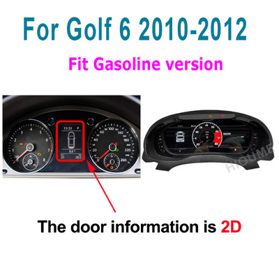 Digitaalne armatuurlaua paneel virtuaalne näidikuplokk CockPit LCD spidomeeter Volkswagen VW Golf 6 GTI Passat B7 B6 CC Scirocco jaoks