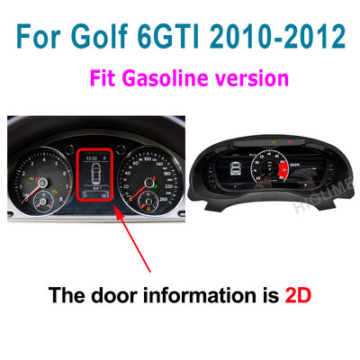 Digitaalne armatuurlaua paneel virtuaalne näidikuplokk CockPit LCD spidomeeter Volkswagen VW Golf 6 GTI Passat B7 B6 CC Scirocco jaoks