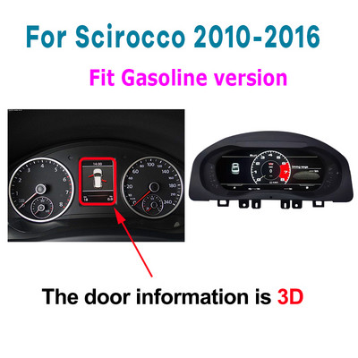 Digitaalne armatuurlaua paneel virtuaalne näidikuplokk CockPit LCD spidomeeter Volkswagen VW Golf 6 GTI Passat B7 B6 CC Scirocco jaoks