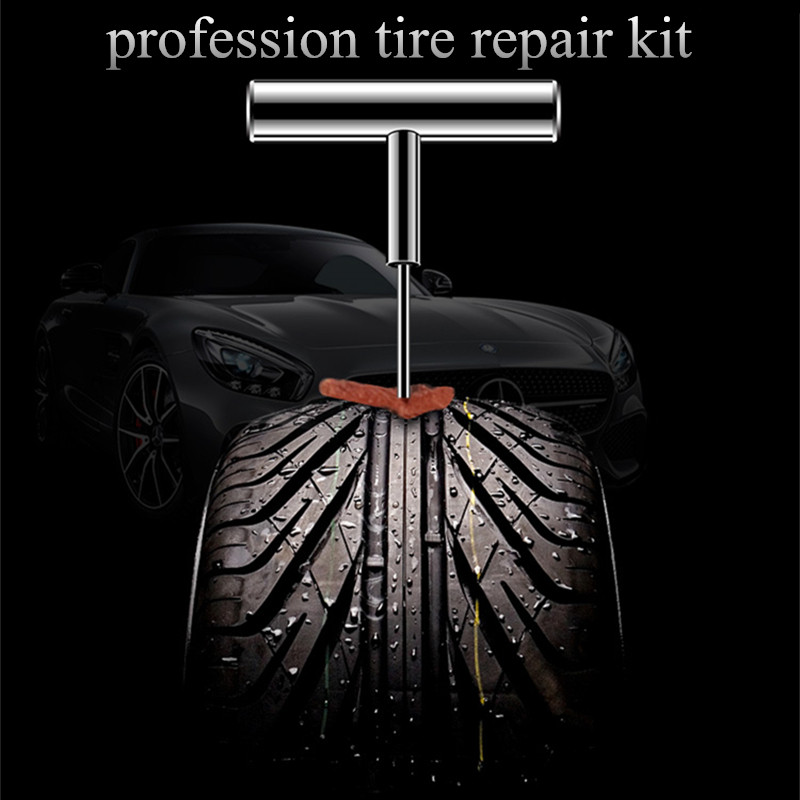 11 buc Mașină Van Motocicletă Bicicletă de urgență Heavy Duty Tubeless Anvelope Punctură Kit de reparații profesionale Set de prize Kit de reparare a anvelopei