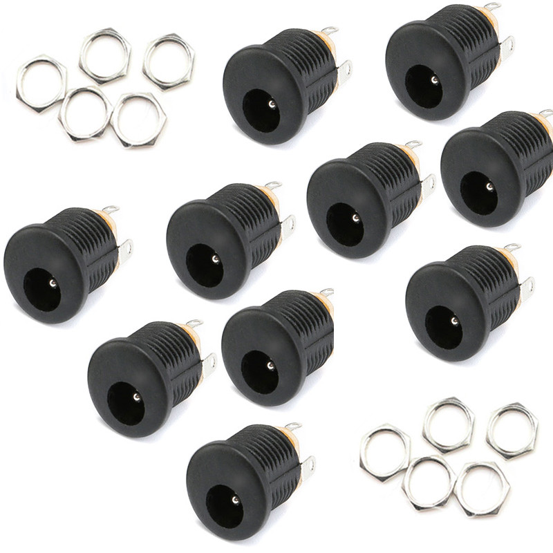 10 GAB līdzstrāvas savienotājs 5,5 x 2,1 mm 3,5 x1,3 mm līdzstrāvas barošanas spraudnis.