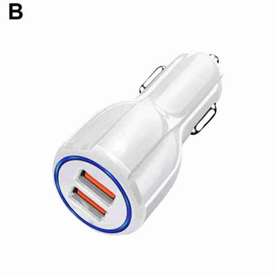 Încărcător rapid USB pentru mașină Minge de bowling Dual USB Încărcare pentru mașină Priză pentru brichetă Adaptor cu 2 porturi pentru Samsung IPhone Accesoriu auto