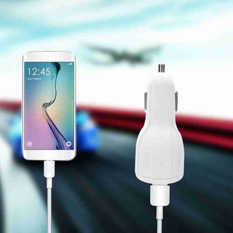 Încărcător rapid USB pentru mașină Minge de bowling Dual USB Încărcare pentru mașină Priză pentru brichetă Adaptor cu 2 porturi pentru Samsung IPhone Accesoriu auto