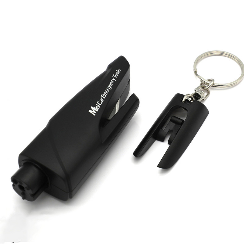 Ciocan de siguranță Kit de salvare în caz de urgență pentru mașină Cuțit pentru chei Cuțit de salvare a centurii de siguranță Dispozitiv de tăiere a ferestrei Ciocan de urgență din sticlă