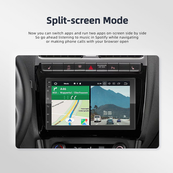 Podofo 2 Din Android 10.0 Автомобилно радио Аудио Стерео AI GPS Carplay Мултимедиен видео плейър за VW Nissan Hyundai Toyota CR-V KIA
