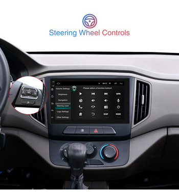 Podofo 2 Din Android 10.0 Ραδιόφωνο αυτοκινήτου Στερεοφωνικό AI GPS Carplay Multimedia Video Player για VW Nissan Hyundai Toyota CR-V KIA