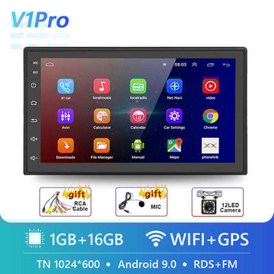 Podofo 2 Din Android 10.0 Radio Auto Audio Stereo AI GPS Carplay Player Video Multimedia Pentru VW Nissan Hyundai Toyota CR-V KIA