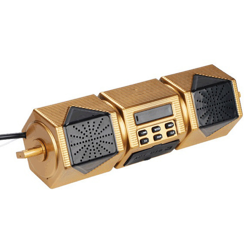 Motocicletă MP3 Player Difuzor ghidon Muzică Bluetooth Radio FM Suport reglabil rezistent la apă Bicicletă Audio Stereo 12V