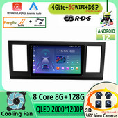 Radio Auto Android 12 pentru Volkswagen Caravelle 6 T6.1 T6 2015 - 2020 Stereo Multimedia Player Video Navigatie GPS No 2Din 2 Din