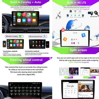 Автомобилно радио с Android 12 за Volkswagen Caravelle 6 T6.1 T6 2015 - 2020 Стерео мултимедиен видео плейър Навигация GPS No 2Din 2 Din