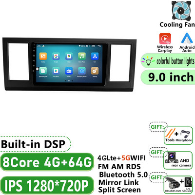 Radio Auto Android 12 pentru Volkswagen Caravelle 6 T6.1 T6 2015 - 2020 Stereo Multimedia Player Video Navigatie GPS No 2Din 2 Din