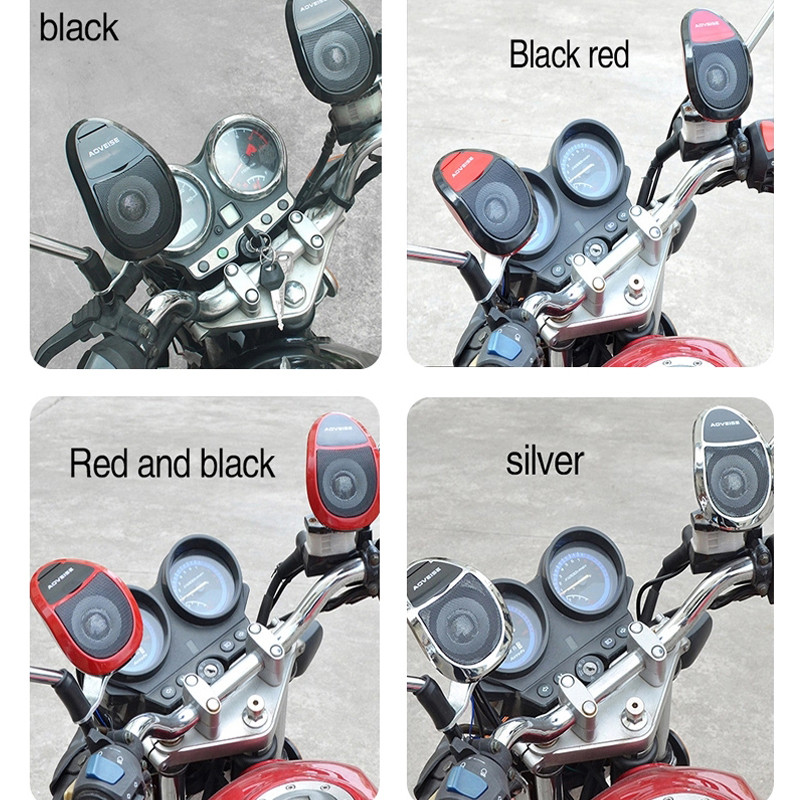 Мотоциклетен аудио усилвател U диск Стерео FM радио Многофункционален скутер Професионален MP3 плейър Bluetooth-съвместим високоговорител