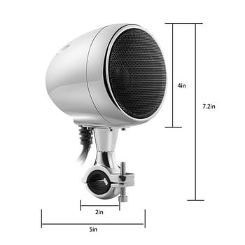 300 W усилвател Мотоциклетни стерео Bluetooth радио високоговорители Водоустойчиви мотоциклетни стерео Bluetooth радио високоговорители с USB AUX MP3