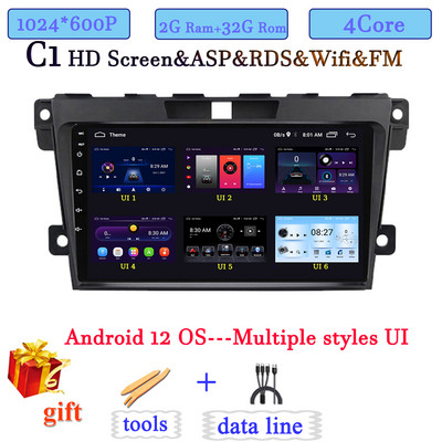 Android 12 Auto Radio Player za MAZDA CX 7 CX - 7 2008 - 2015 Android Auto 360 Kamera bez DVD-a Carplay IPS DSP BT WIFI
